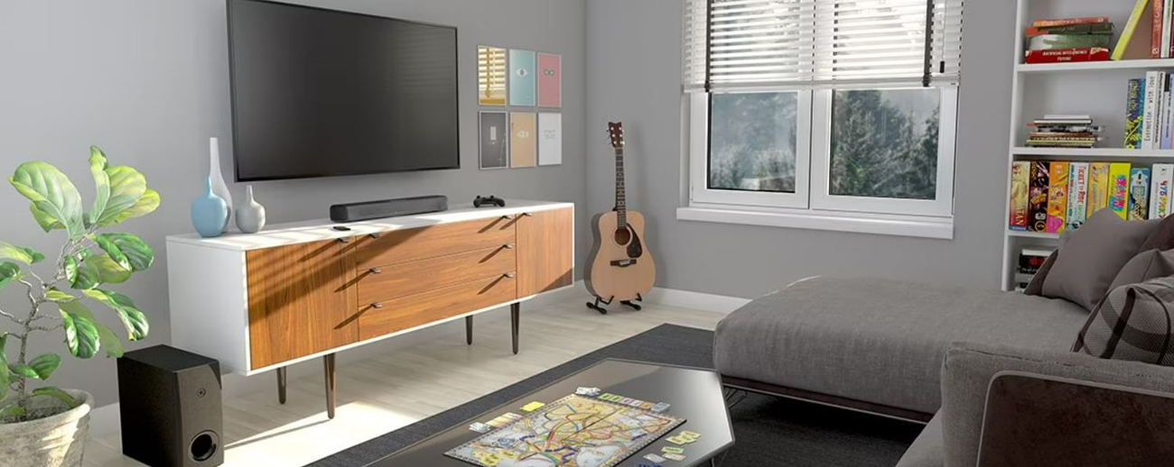 SR-C30A Compact Sound Bar with Wireless Subwoofer